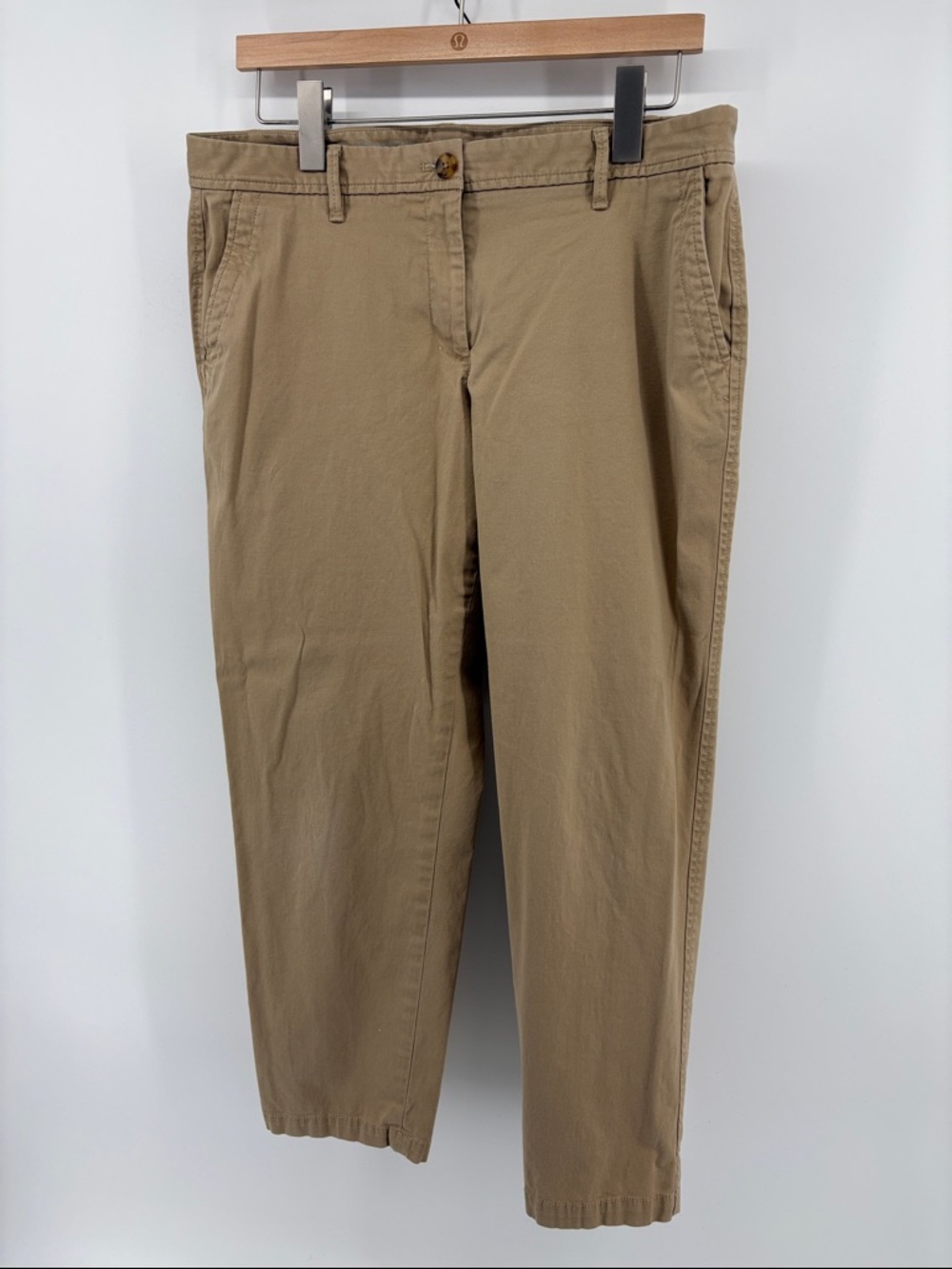 Talbots Women's khaki Straight-Leg Trousers